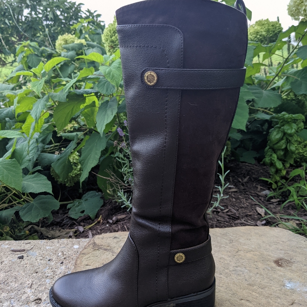 Franco Sarto Dark Brown Riding Boots 6.5